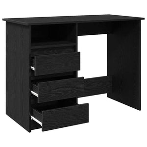 Schwarzer Schreibtisch 102x50 cm