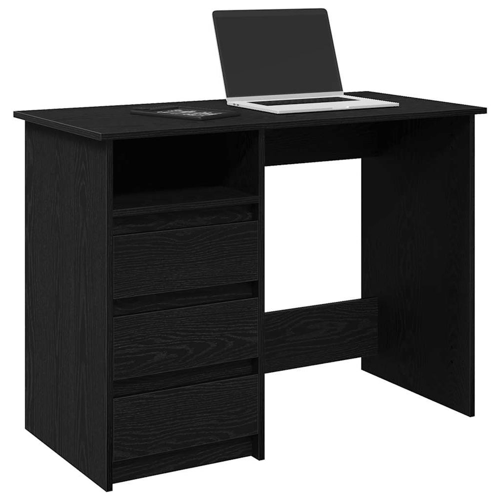Schwarzer Schreibtisch 102x50 cm