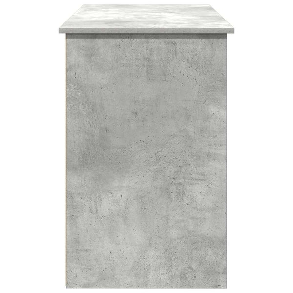 vidaXL Bureau gris béton 102x50x75 cm Bois d'ingénierie
