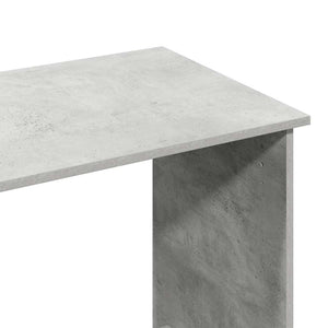 vidaXL Bureau gris béton 102x50x75 cm Bois d'ingénierie