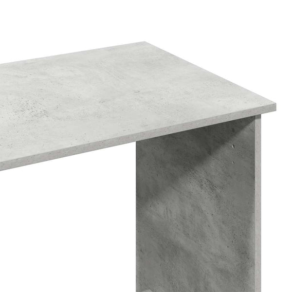 vidaXL Bureau gris béton 102x50x75 cm Bois d'ingénierie