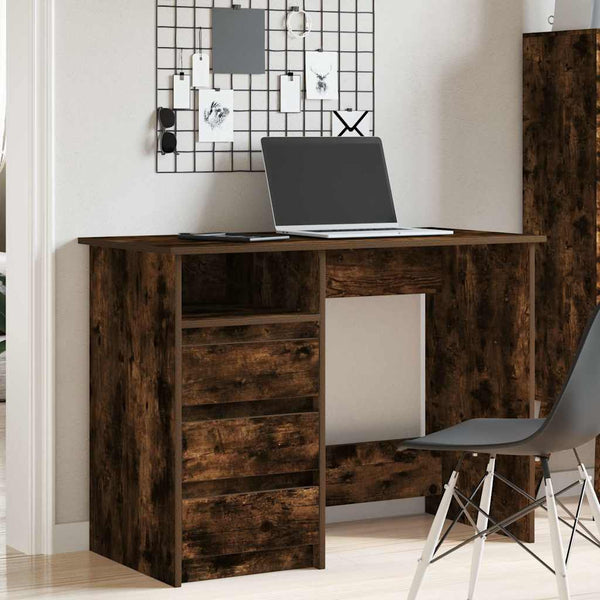 Schreibtisch Räuchereiche 102 cm