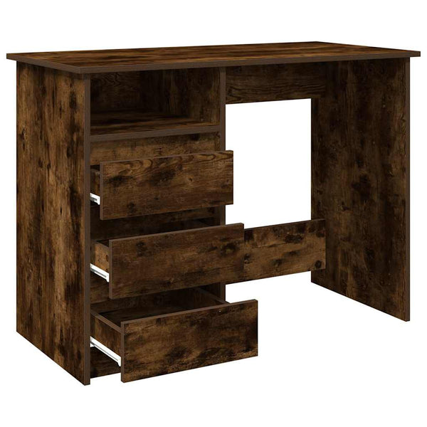 Schreibtisch Räuchereiche 102 cm