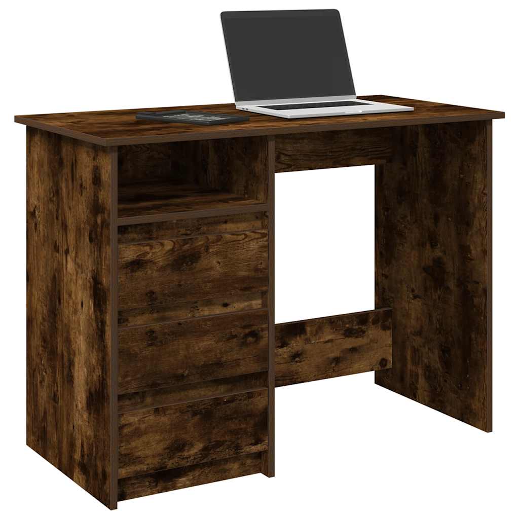 Schreibtisch Räuchereiche 102 cm