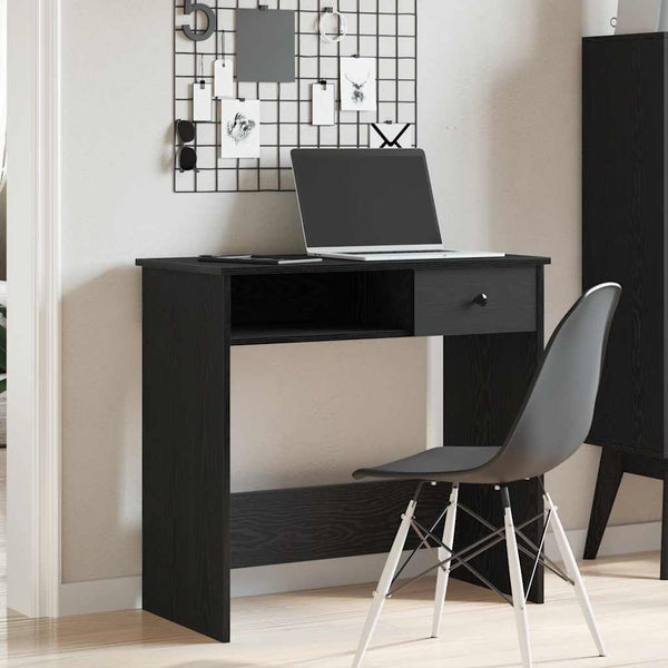 Schwarzer Schreibtisch 80x40 cm