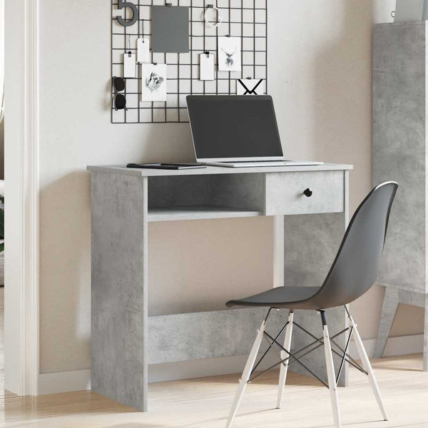 Schreibtisch Betongrau 80x40 cm