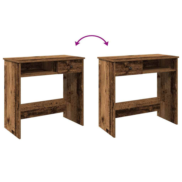 Schreibtisch Altholz-Optik 80x40 cm