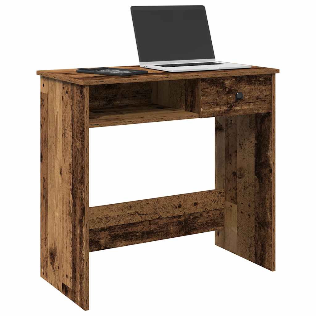 Schreibtisch Altholz-Optik 80x40 cm