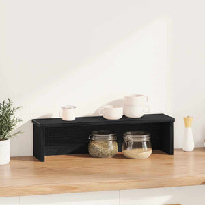 vidaXL Étagère de cuisine empilable noir 50x15x16 cm bois d'ingénierie