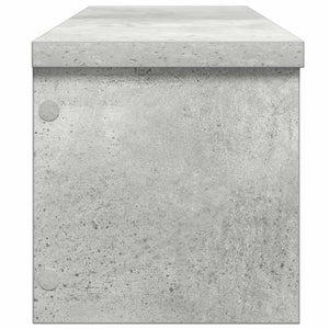 Stapelbare Küchenregale, 2er-Set, Betongrau
