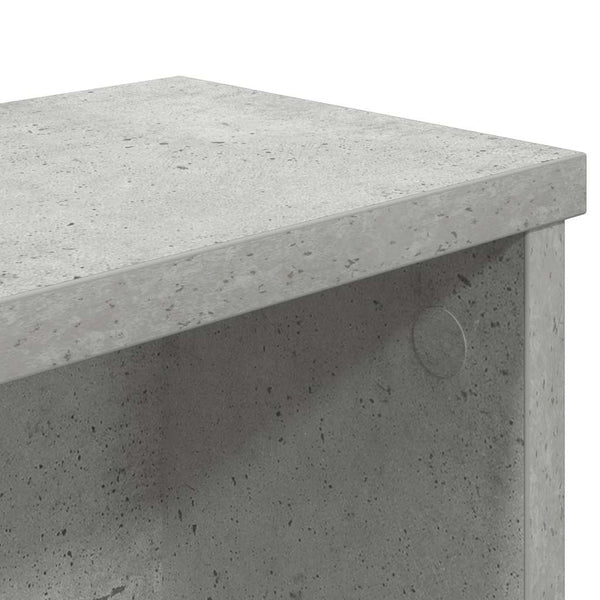 Stapelbare Küchenregale, 2er-Set, Betongrau
