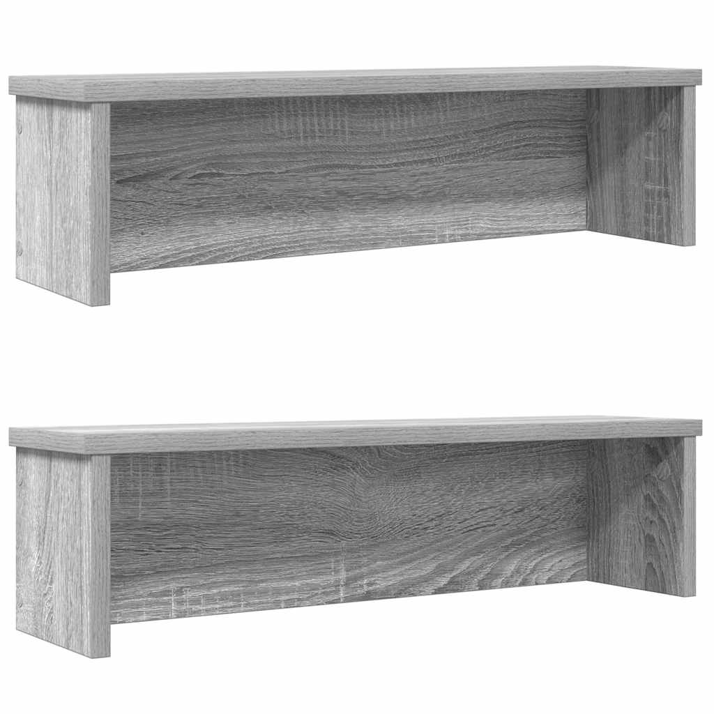 Stapelbare Küchenregale, 2er-Set, Grau Sonoma