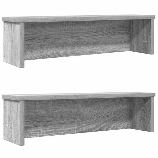 Stapelbare Küchenregale, 2er-Set, Grau Sonoma