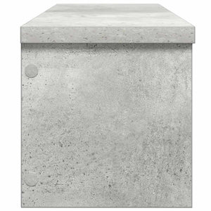 Stapelbare Küchenregale, 2er-Set, Betongrau