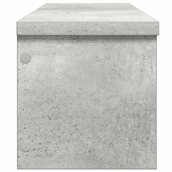 Stapelbare Küchenregale, 2er-Set, Betongrau