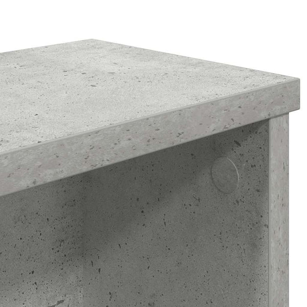 Stapelbare Küchenregale, 2er-Set, Betongrau