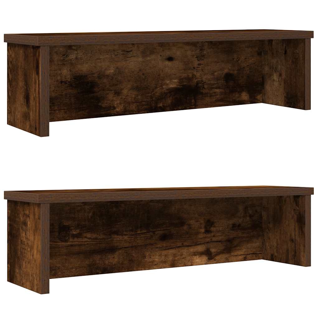 Stapelbare Küchenregale, 2er Set, Räuchereiche