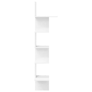 Wand Eckregal Weiß 32x32x127,5 cm