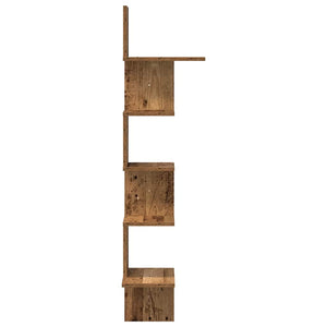 Wand-Eckregal Altholz-Optik, 127,5 cm