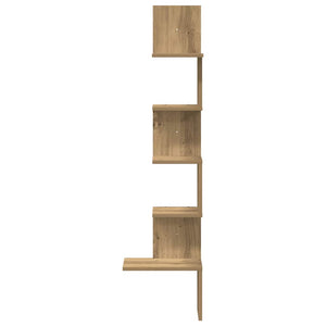 Wand-Eckregal Artisan Eiche 32x32x127,5 cm