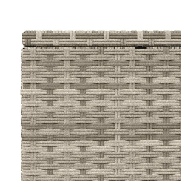 Hellgraue Poly Rattan Sonnenliege