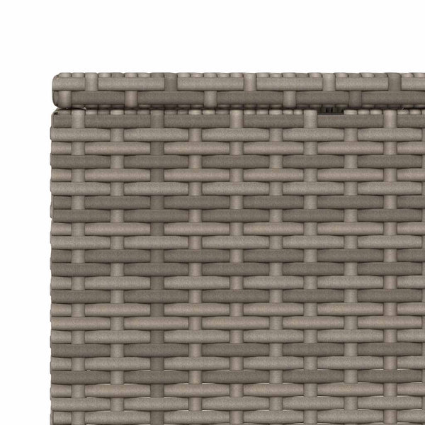 Graue Poly Rattan Sonnenliege