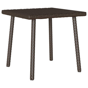 Rechteckiger Garten Couchtisch Braun Rattan 40x40