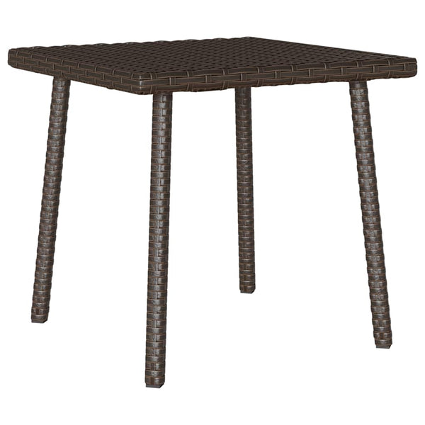 Rechteckiger Garten Couchtisch Braun Rattan 40x40