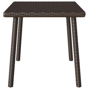 Rechteckiger Garten-Couchtisch Braun Poly Rattan