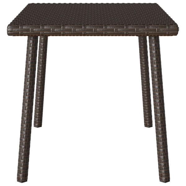 Rechteckiger Garten-Couchtisch Braun Poly Rattan