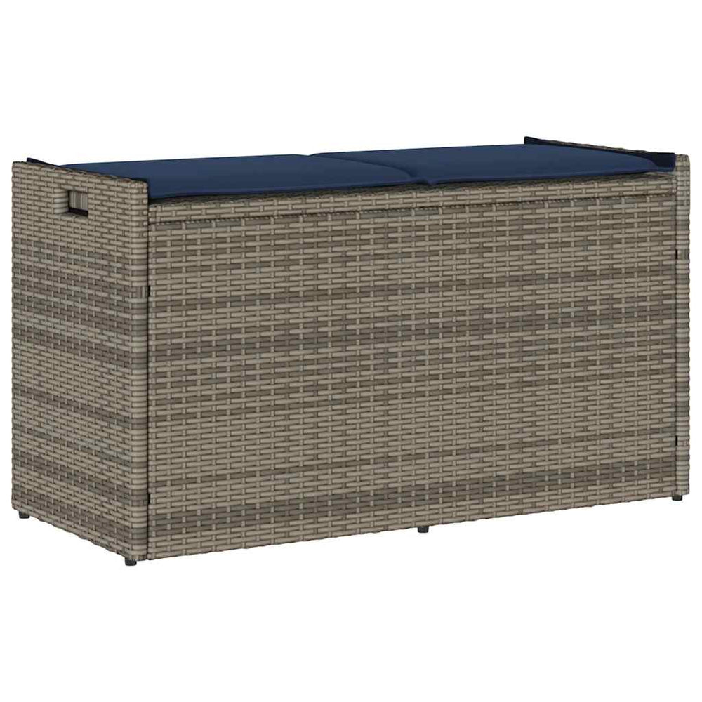 Outdoor Sitzbank mit Stauraum Grau 100cm