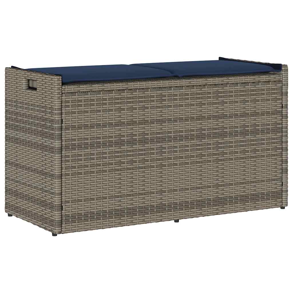 Outdoor Sitzbank mit Stauraum Grau 100cm