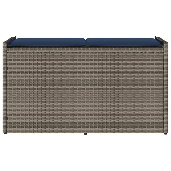 Outdoor Sitzbank mit Stauraum Grau 100cm