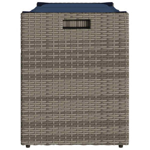 Outdoor Sitzbank mit Stauraum Grau 100cm
