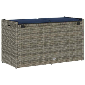 Outdoor Sitzbank mit Stauraum Grau 100cm