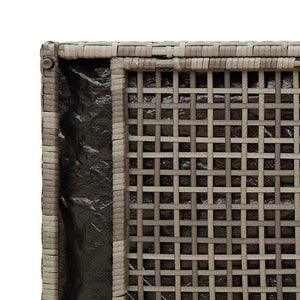 Outdoor Sitzbank mit Stauraum Grau 100cm