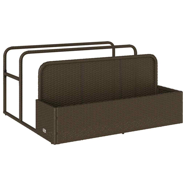 Pool Aufbewahrungsbox Braun Poly Rattan