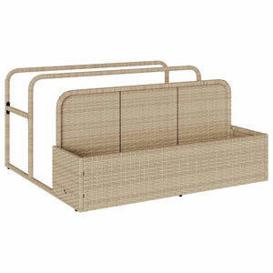 Pool Aufbewahrungsbox Beige Poly Rattan