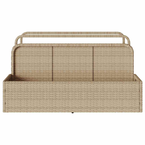 Pool Aufbewahrungsbox Beige Poly Rattan