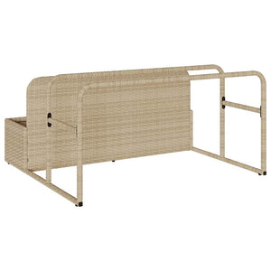Pool Aufbewahrungsbox Beige Poly Rattan