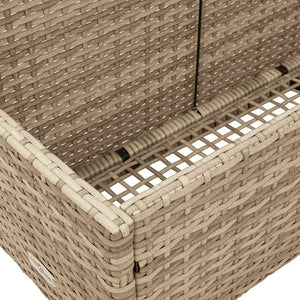 Pool Aufbewahrungsbox Beige Poly Rattan