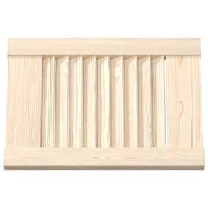 Lamellen Schranktüren Kiefer 39,5x29,5cm, 4er Set