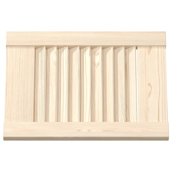 Lamellen Schranktüren Kiefer 39,5x29,5cm, 4er Set