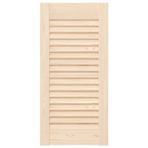 vidaXL Portes de placard persiennes 2 pcs 61,5x29,5cm Bois massif