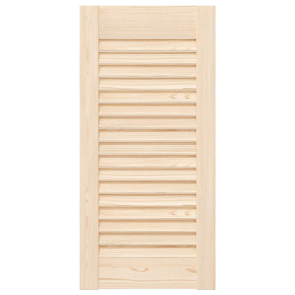 vidaXL Portes de placard persiennes 2 pcs 61,5x29,5cm Bois massif