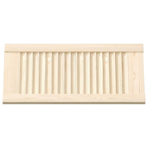 vidaXL Portes de placard persiennes 2 pcs 61,5x29,5cm Bois massif