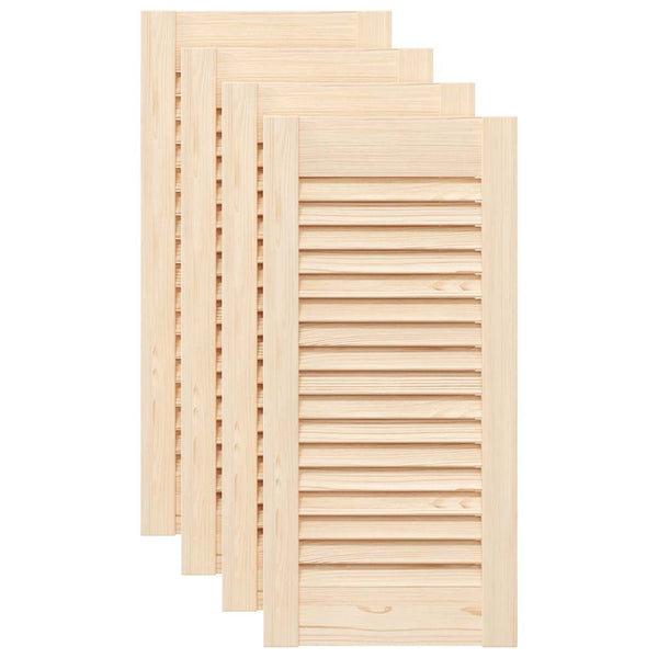 Lamellentüren Holz 61,5x29,5cm, 4er Set