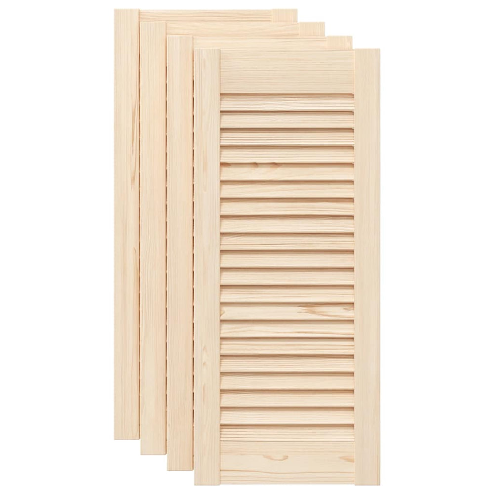 vidaXL Portes d'armoire à lamelles 4 pcs 69x29,5cm Bois de pin massif