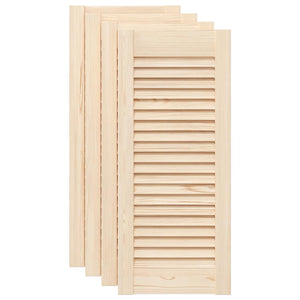 Lamellentüren Kiefer Massivholz 69x29,5cm 4er Set