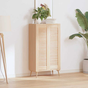 vidaXL Portes d'armoire à persiennes 2 pcs 99x29,5 cm Bois de pin massif
